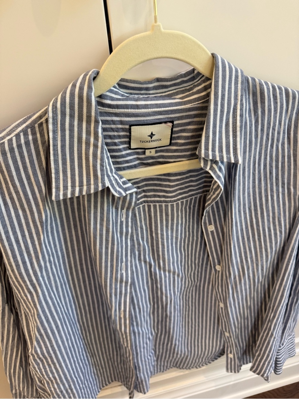 Tuckernuck Blue & White Striped Button-Down Shirt - Picture 2 of 3